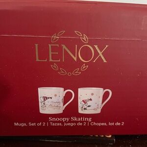 Collectible Lenox Snoopy mugs